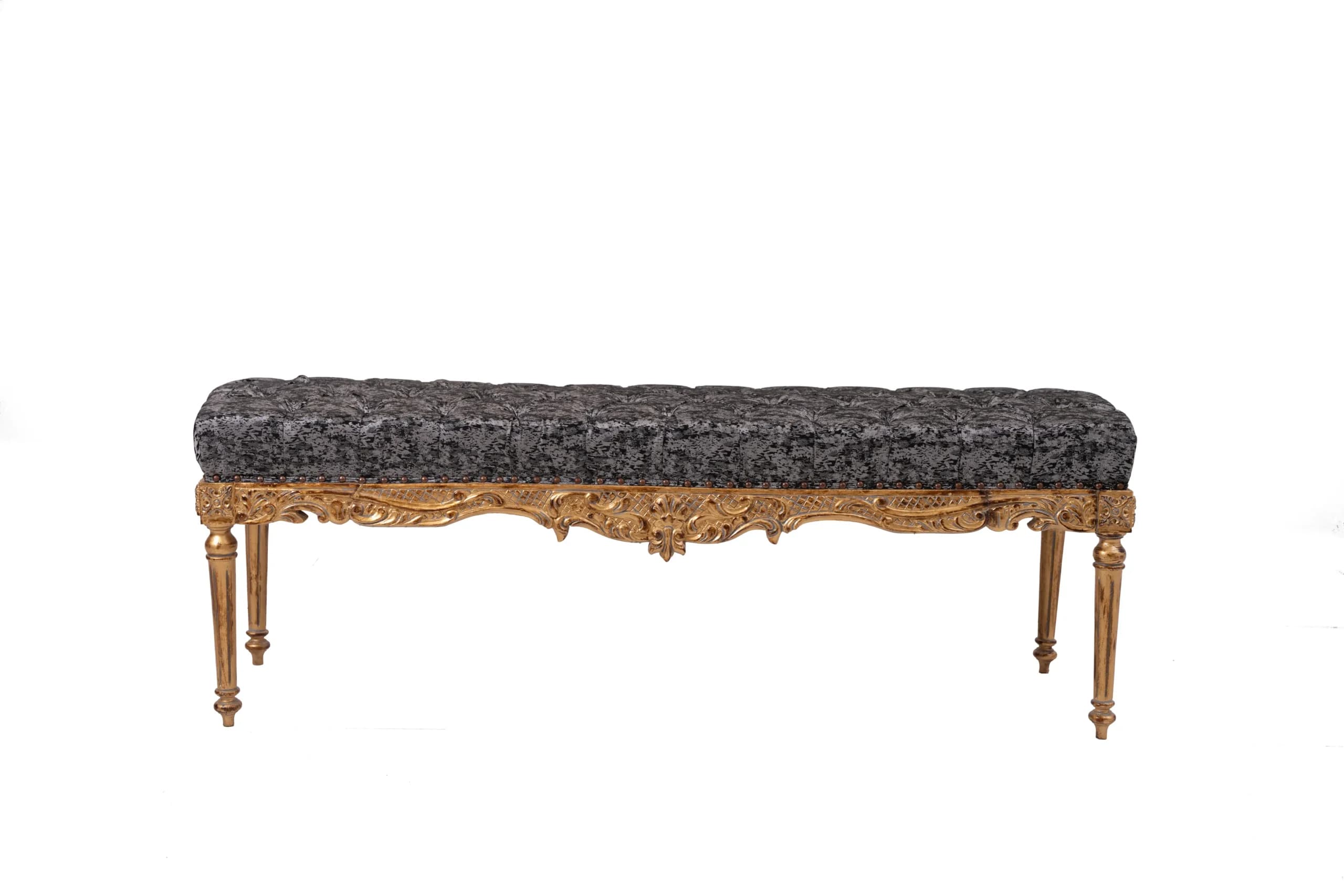 Gold Carved Settee