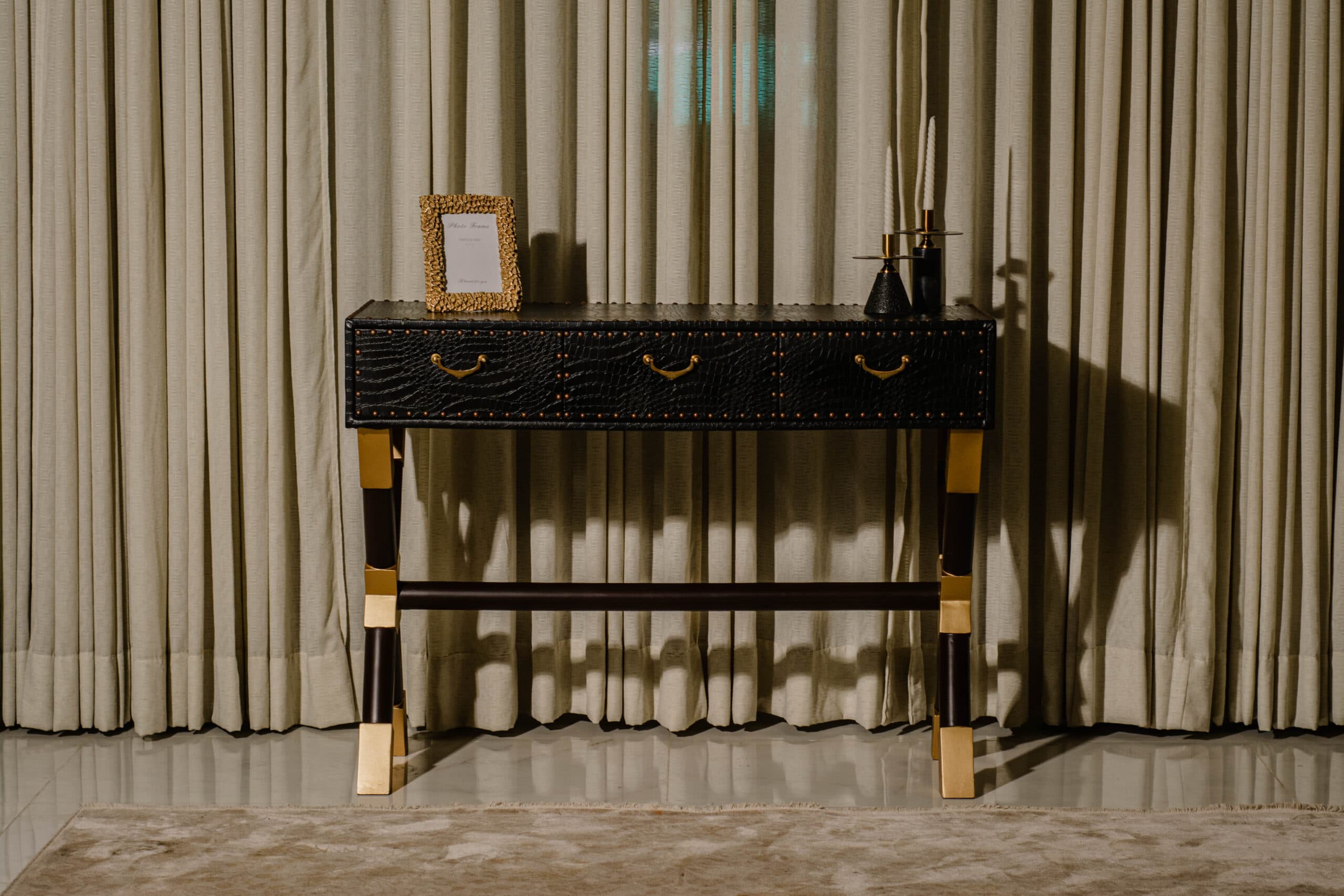 this image is for Leather Box Console